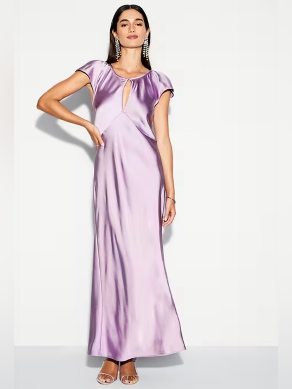 ❗️SALE❗️The Occassion by Old Navy Keyhole Satin Maxi Dress